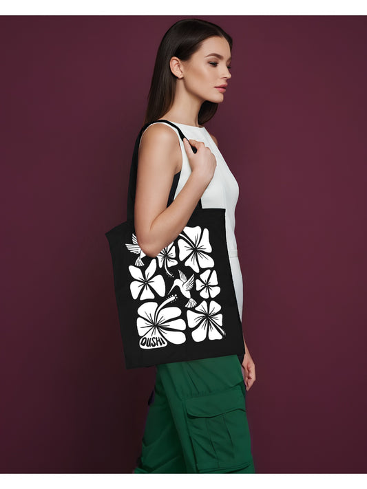 Abstract Swirl Floral | Tote Bag