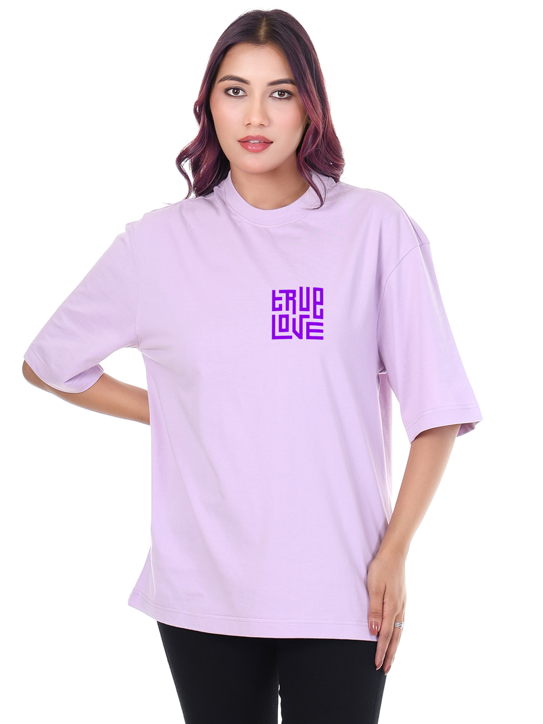 True live true love Maze Graphic | Oversized T-Shirt