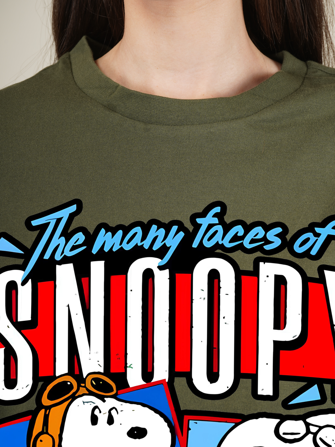 Snoopy Faces Graphic | Oversized T-Shirt