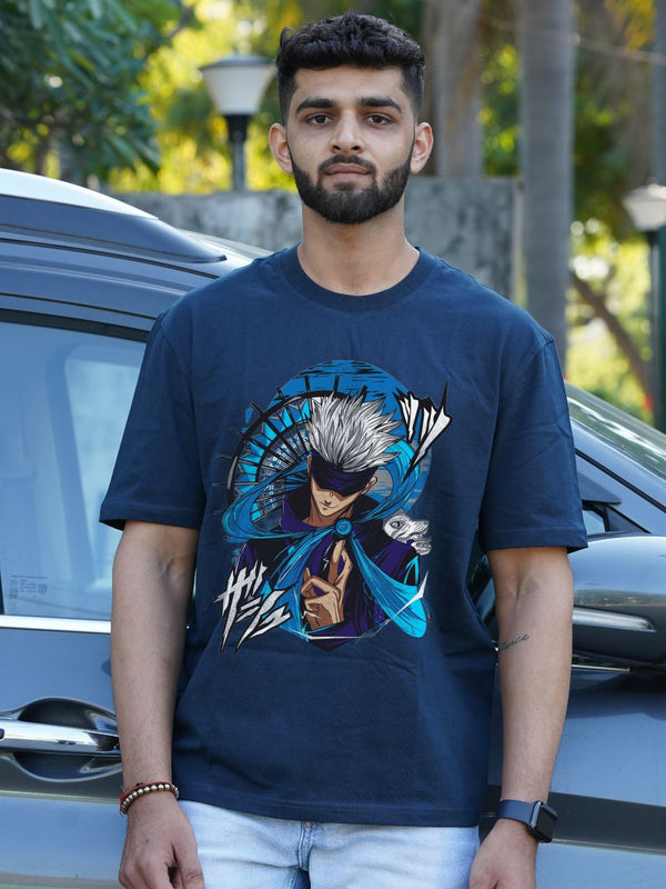 Anime Gojo Vibe | Oversized  Graphic T-Shirt