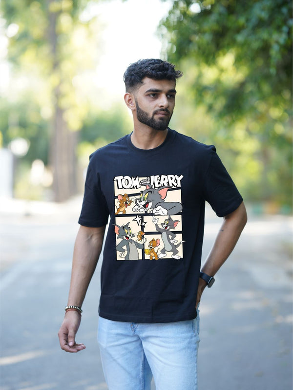 Tom & Jerry Comic | Oversized Graphic T-Shirt