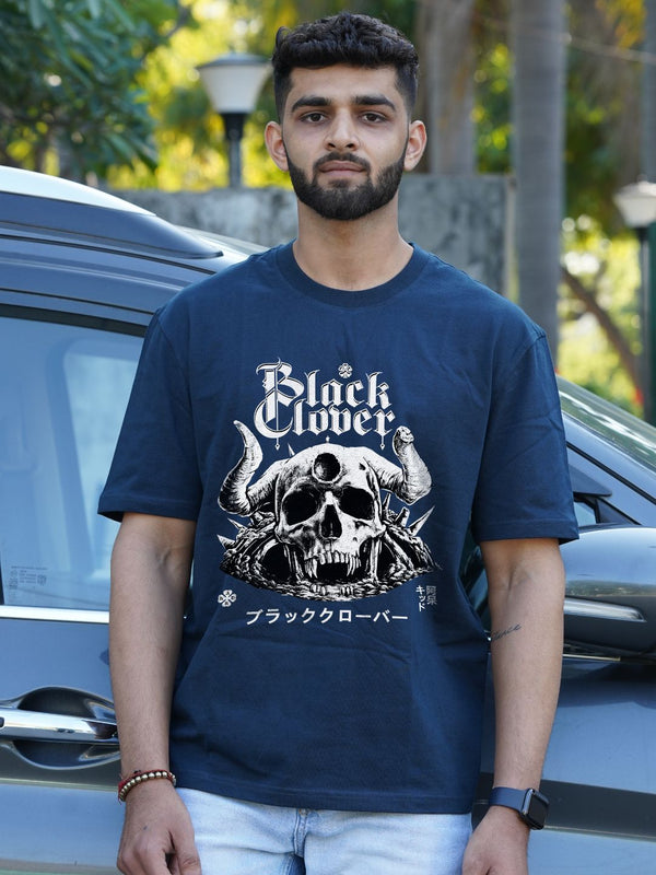 Black Clover | Demon Skull Graphic Oversized T-Shirt