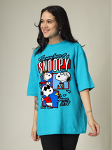 Snoopy faces Graphic | Oversized T-Shirt