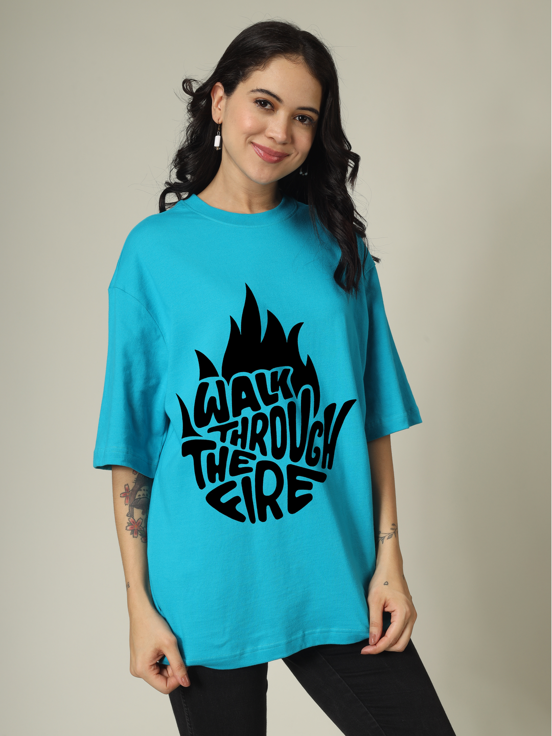 Walk through the fire Graphic | Oversized T-Shirt