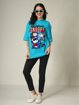 Snoopy faces Graphic | Oversized T-Shirt