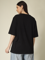 Shining Sparkle School Girl Graphics | Oversized T-Shirt