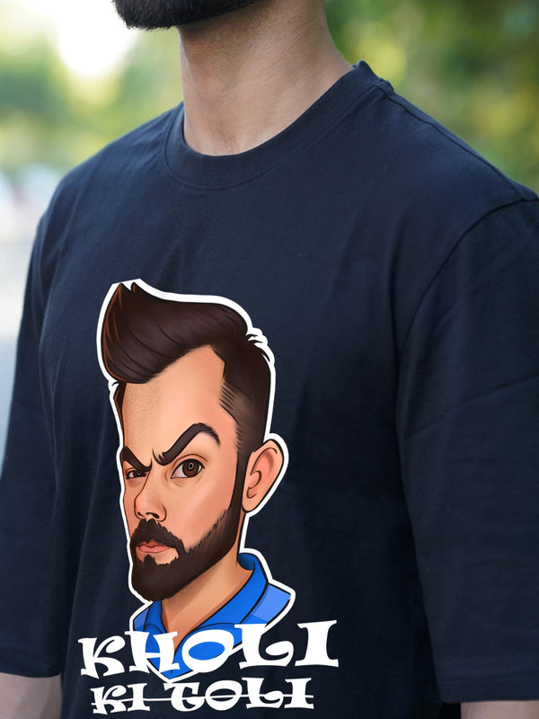 Kholi Ki Toli Virat Kohli Graphic | Oversized T-Shirt
