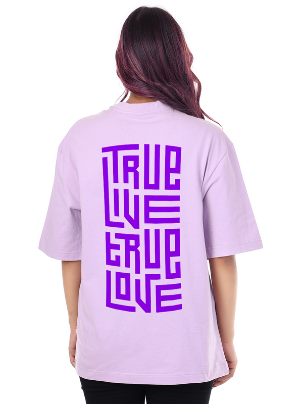 True live true love Maze Graphic | Oversized T-Shirt