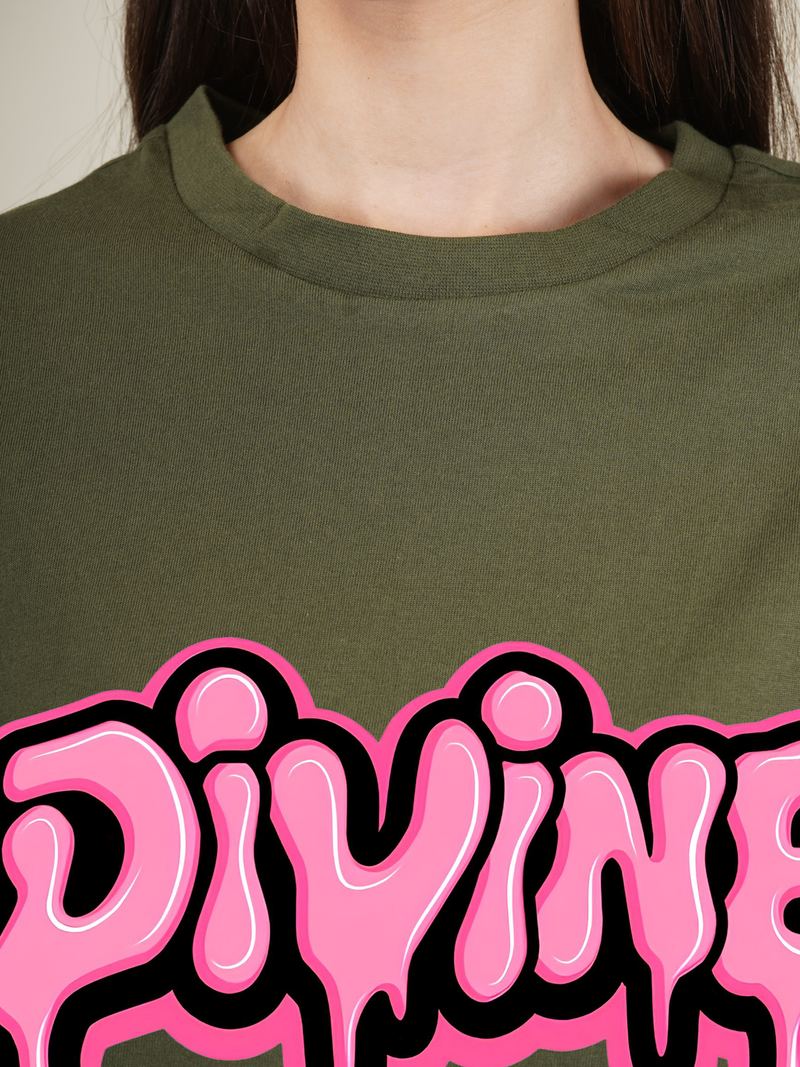 Drippy Divine Graphic | Oversized T-Shirt