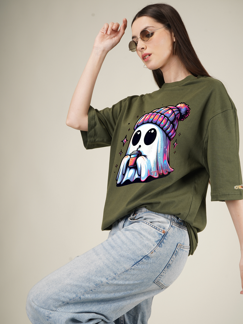 Winter Ghost Graphic | Oversized T-Shirt
