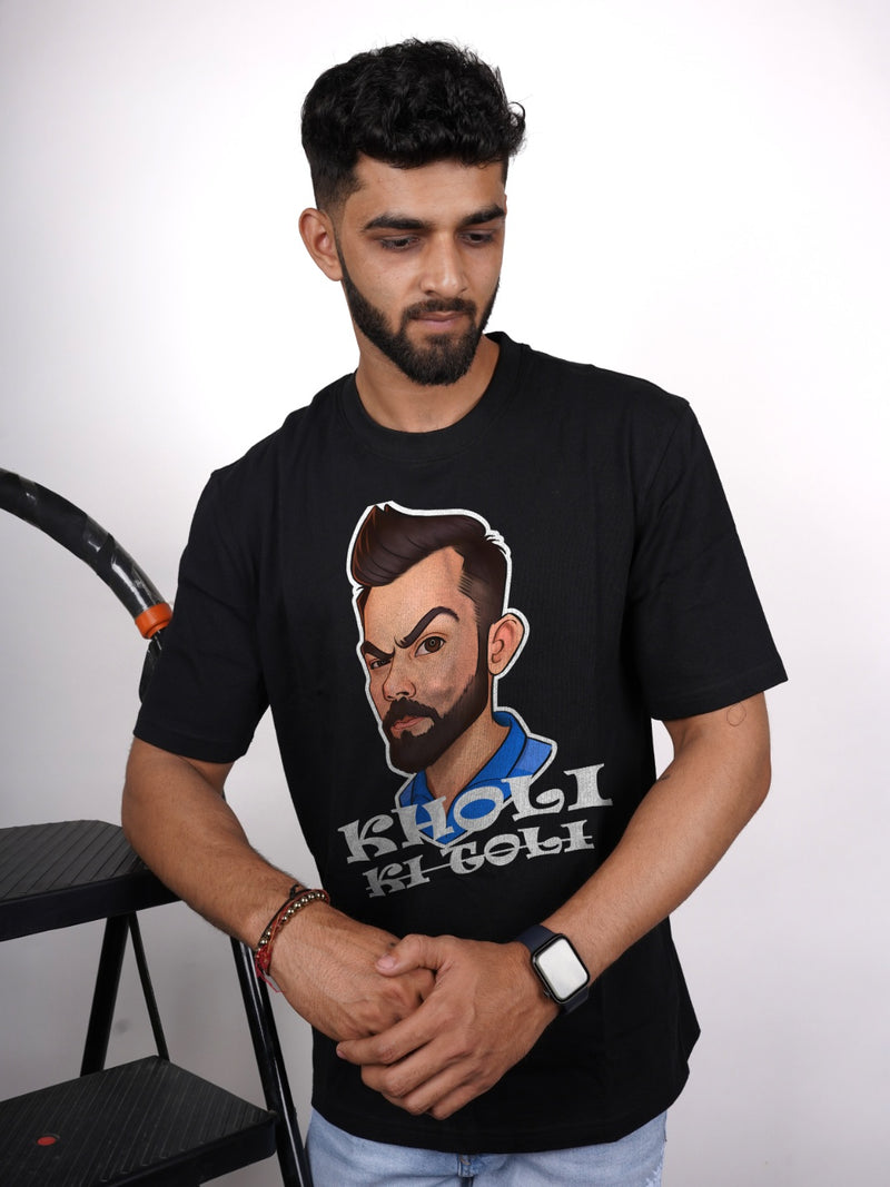Kholi Ki Toli Virat Kohli Graphic | Oversized T-Shirt