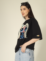 Baddie Power Girl Graphics | Oversized T-Shirt