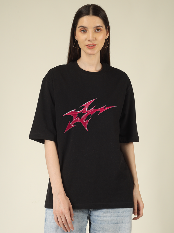 Retro SIfi Star Graphics | Oversized T-Shirt