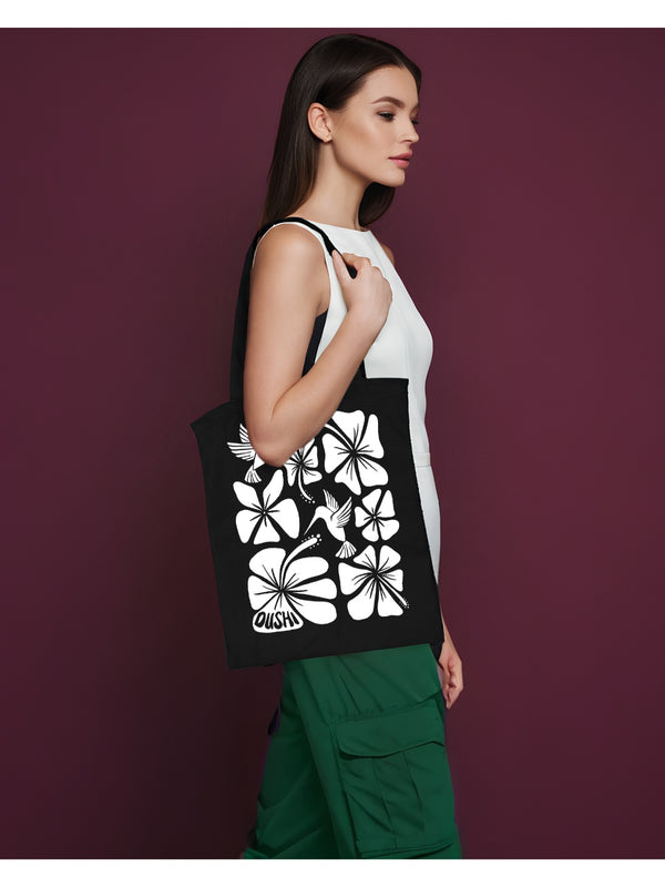 Abstract Swirl Floral | Tote Bag