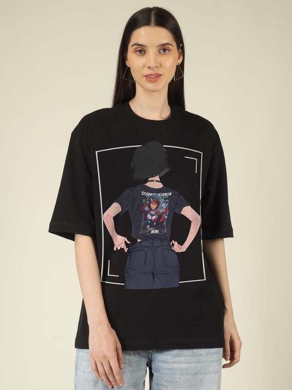 Cosmic Warrior  Baddie Graphics | Oversized T-Shirt