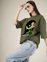 Juicy Power Girl Graphic | Oversized T-Shirt