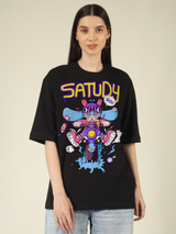 Satudy Rider Splash Graphics | Oversized T-Shirt