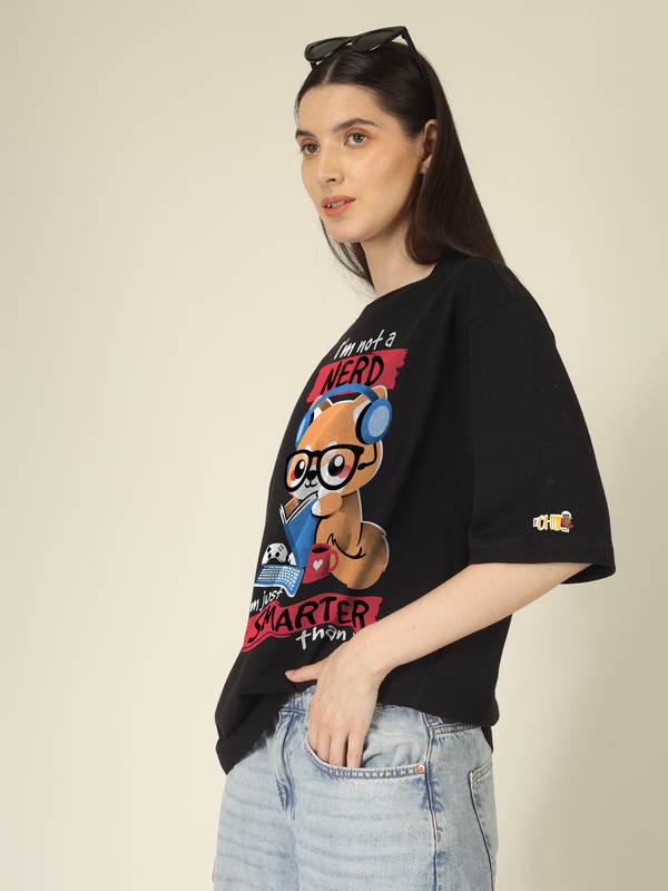i am bot a nerd Graphics | Oversized T-Shirt