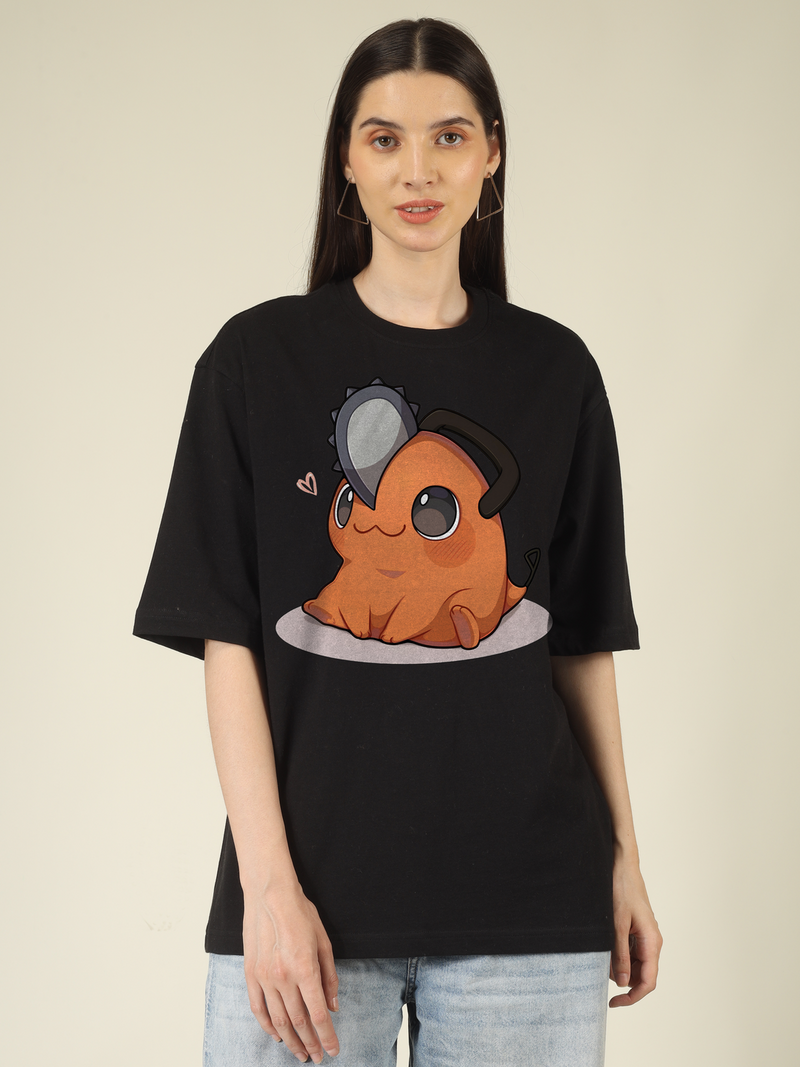 Pochita Chainsa man Graphics | Oversized T-Shirt