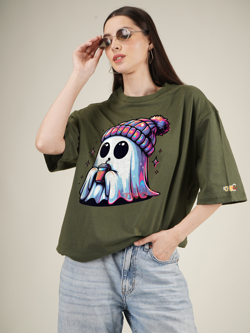 Winter Ghost Graphic | Oversized T-Shirt