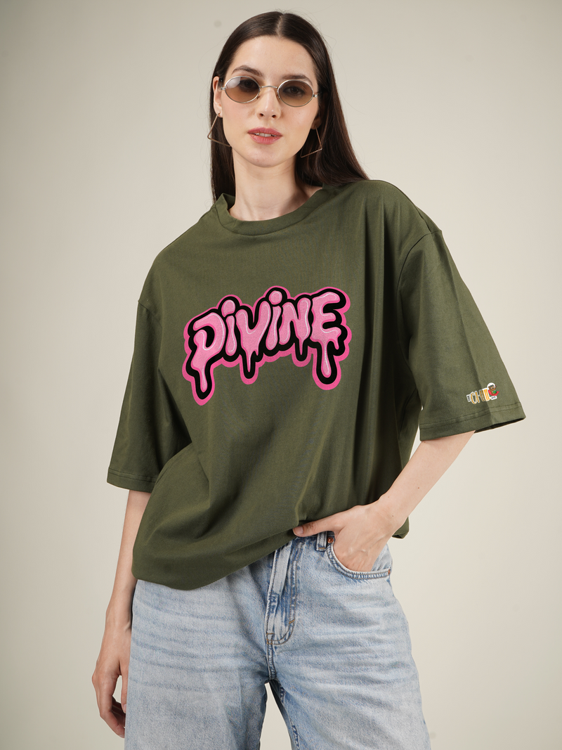 Drippy Divine Graphic | Oversized T-Shirt
