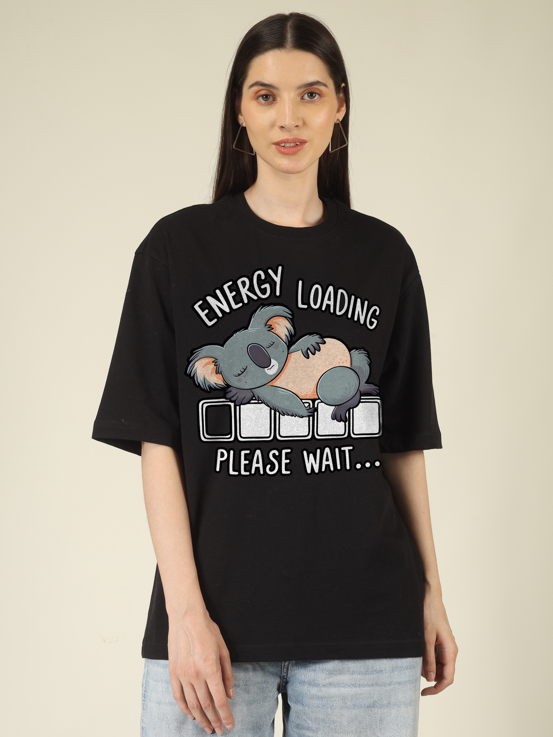 Energy loading Please wait Graphics | Oversized T-Shirt