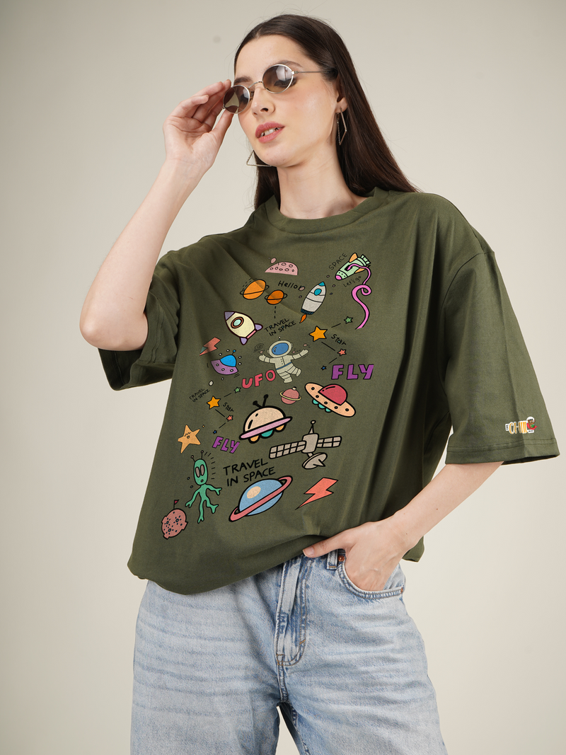 Space Junk Graphic | Oversized T-Shirt