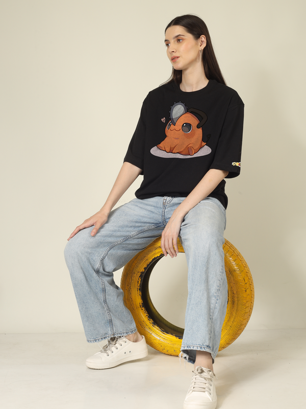 Pochita Chainsa man Graphics | Oversized T-Shirt