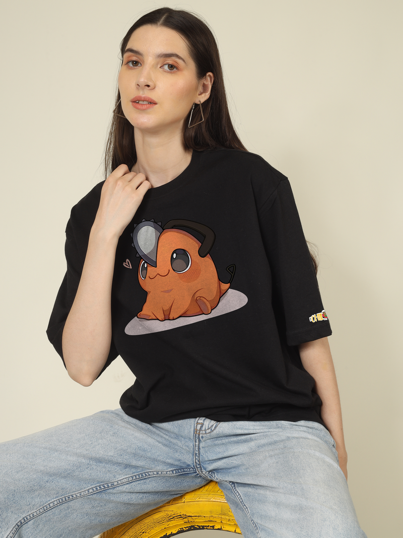 Pochita Chainsa man Graphics | Oversized T-Shirt