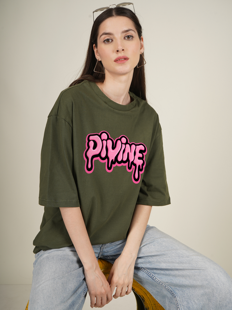 Drippy Divine Graphic | Oversized T-Shirt