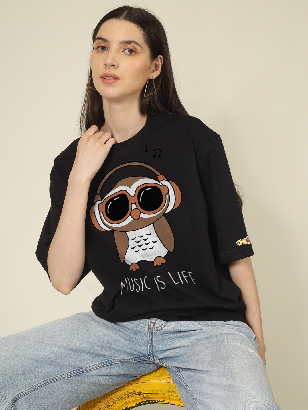 Music is life Graphics | Oversized T-Shirt