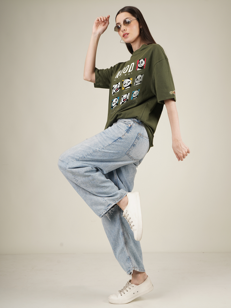 7 Days of Mood Graphic | Oversized T-Shirt