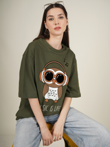 Music is life Graphic | Oversized T-Shirt