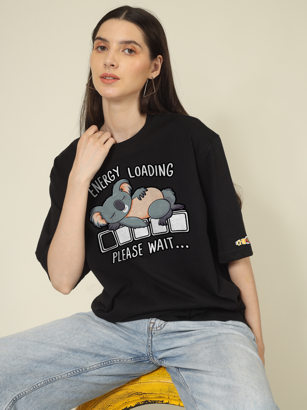 Energy loading Please wait Graphics | Oversized T-Shirt