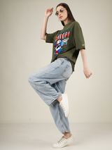 Snoopy Faces Graphic | Oversized T-Shirt