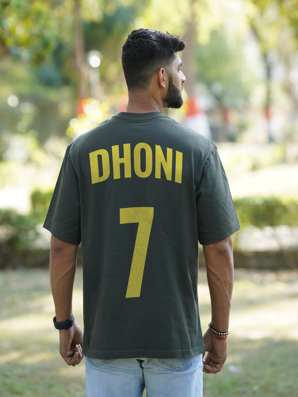 Dhoni 7 Graphic | Oversized T-Shirt