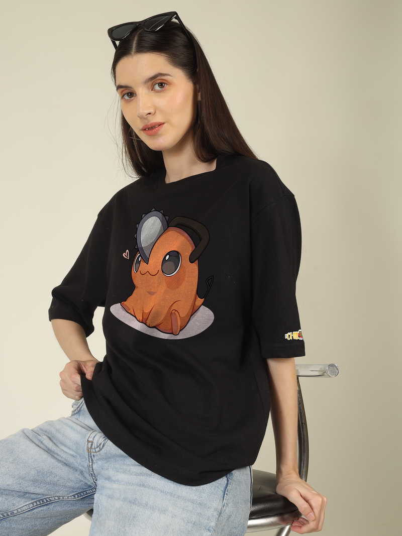 Pochita Chainsa man Graphics | Oversized T-Shirt