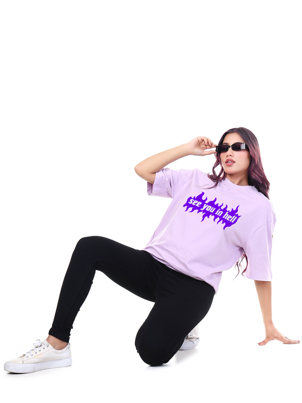 See you in hell Graphic | Oversized T-Shirt