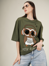 Music is life Graphic | Oversized T-Shirt