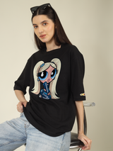 Baddie Power Girl Graphics | Oversized T-Shirt