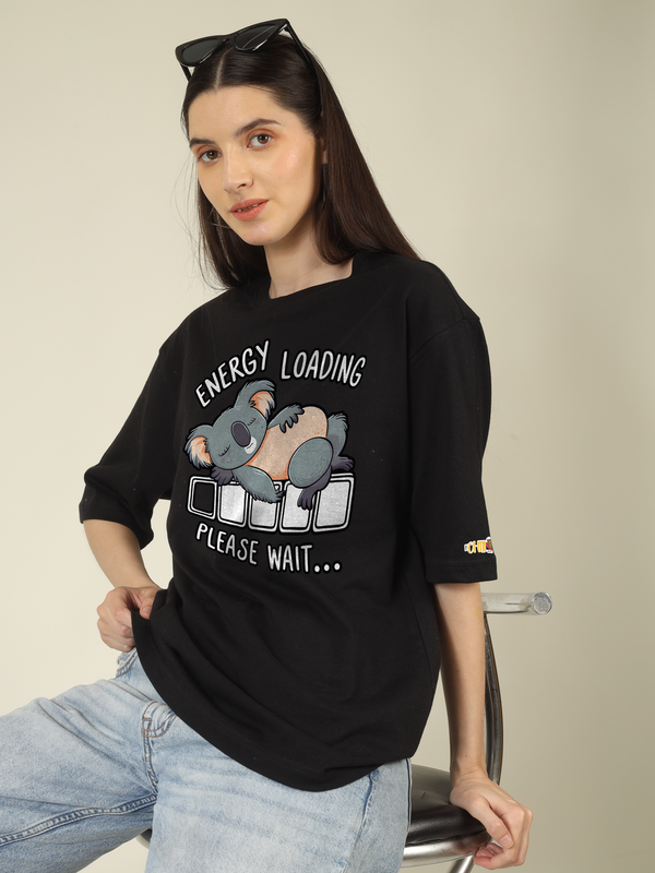 Energy loading Please wait Graphics | Oversized T-Shirt
