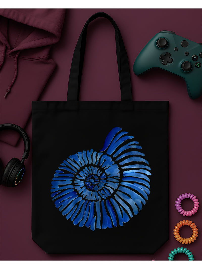 Deep Blue Ammonite | Tote Bag