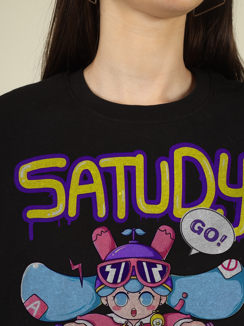 Satudy Rider Splash Graphics | Oversized T-Shirt