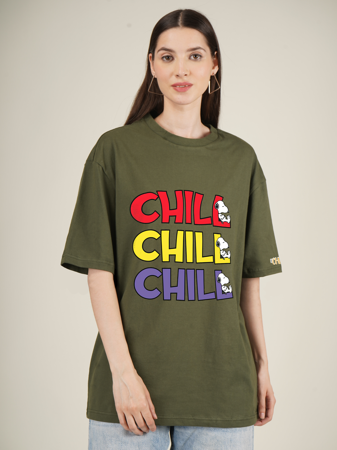Chill Chill Chill Graphic | Oversized T-Shirt