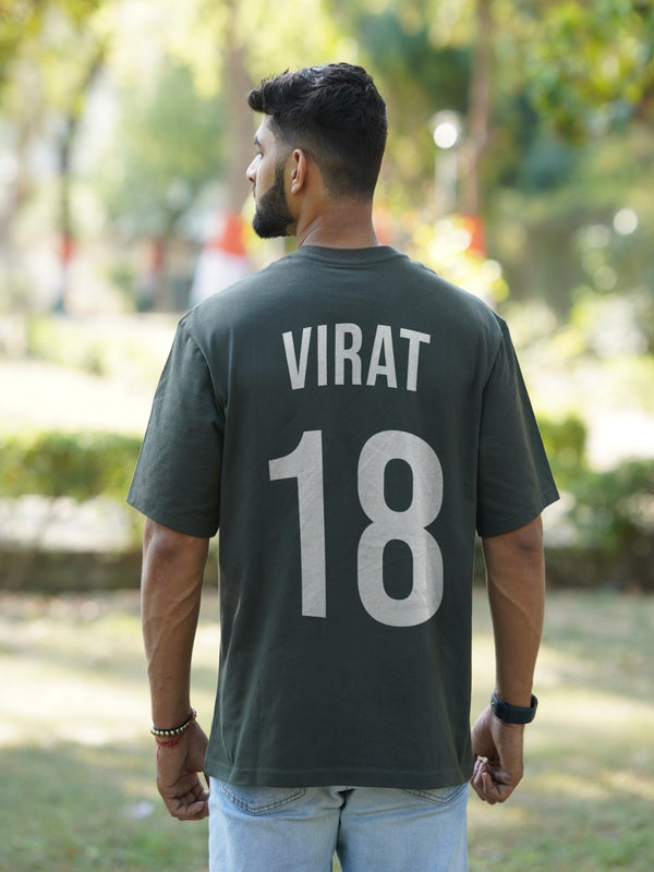 Virat 18 Graphic | Oversized T-Shirt