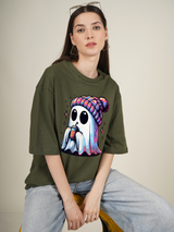 Winter Ghost Graphic | Oversized T-Shirt