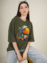 Sifi Raptile Graphic | Oversized T-Shirt