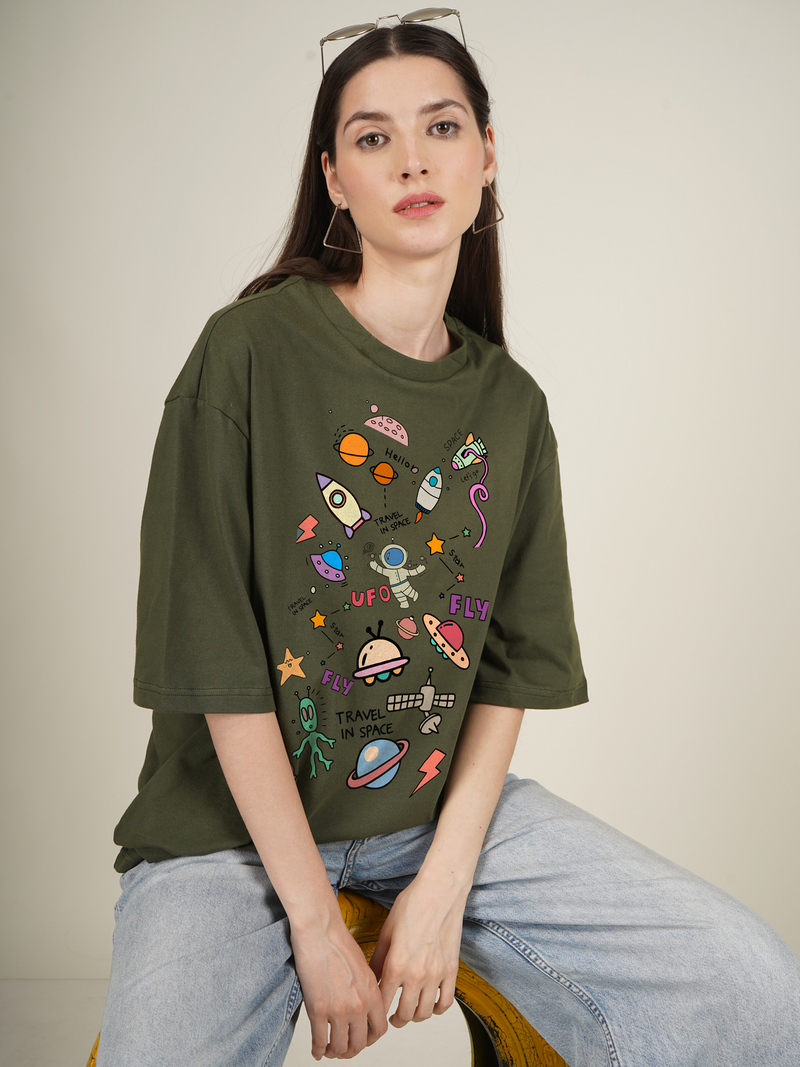 Space Junk Graphic | Oversized T-Shirt