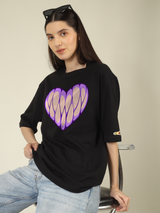 Heartfull tooth Graphics | Oversized T-Shirt