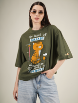 My level of Sarcasm Depends on Your level of Stupidity Graphic | Oversized T-Shirt